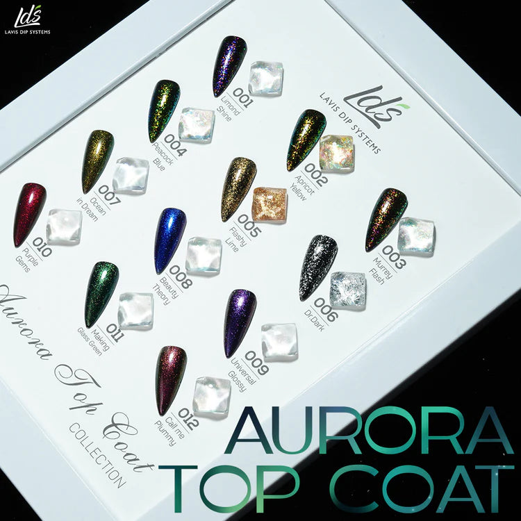 LDS SET AURORA TOP COAT (12 COLORS) – Lavis Nails