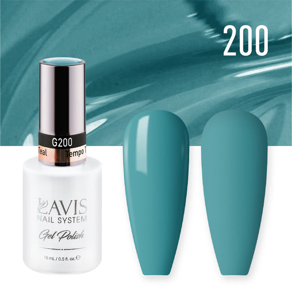 LAVIS Nail Lacquer - 200 Tempo Teal - 0.5oz