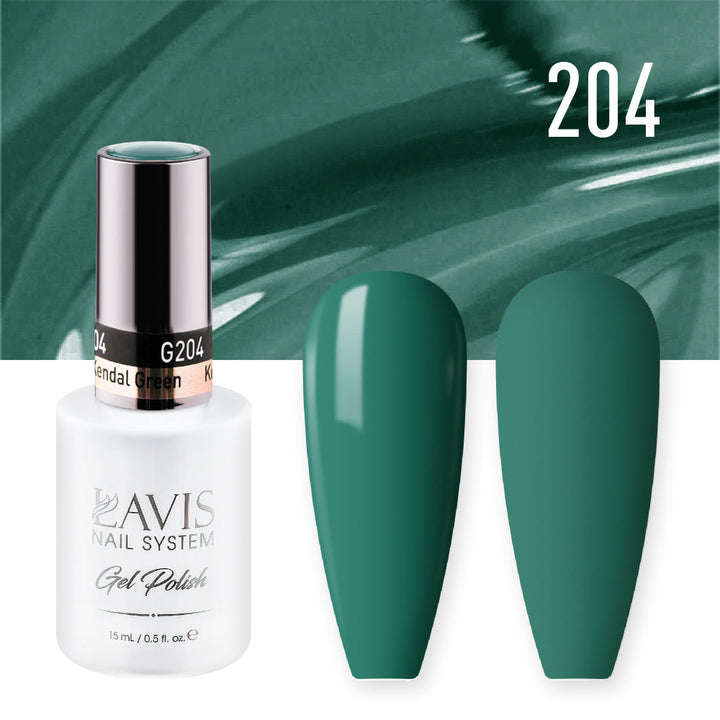 LAVIS Nail Lacquer - 204 Kendal Green - 0.5oz