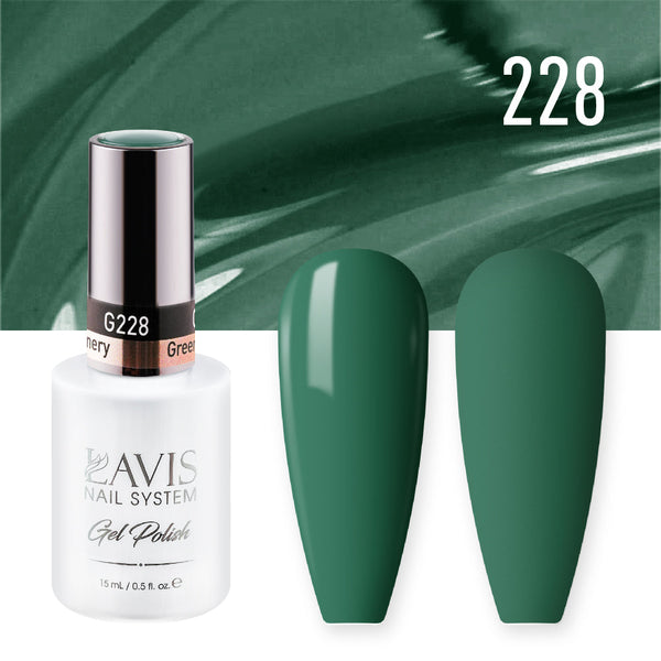 LAVIS Nail Lacquer - 228 Greenery - 0.5oz