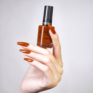 LAVIS 244 Mahogany - Gel Polish & Matching Nail Lacquer Duo Set - 0.5oz