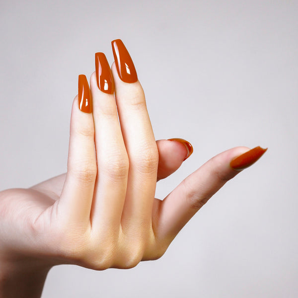 LAVIS 244 Mahogany - Gel Polish & Matching Nail Lacquer Duo Set - 0.5oz