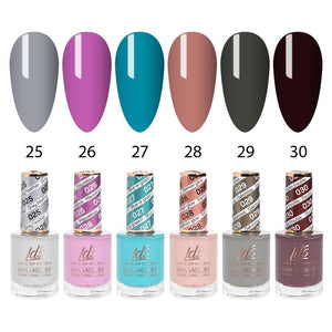 LDS Nail Lacquer Set (6 colors): 025 to 030