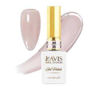 Jelly Gel Polish Colors - Lavis J03-25 - Bare With Me Collection