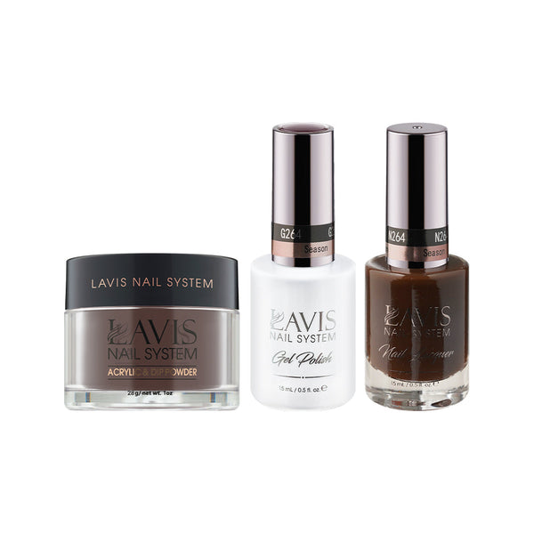 LAVIS 3 in 1 - 264 Season - Acrylic & Dip Powder (1oz), Gel & Lacquer