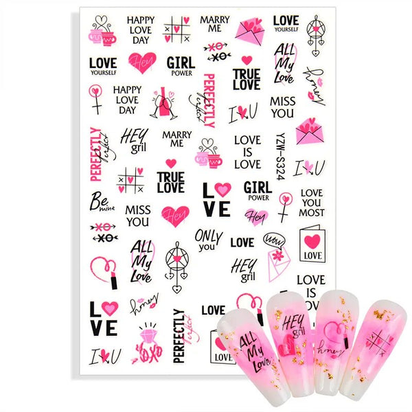 Nail Art Stickers - YZW-S324