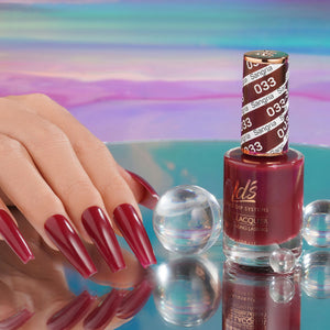 LDS 033 Sangria - LDS Nail Lacquer 0.5oz