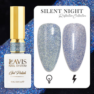 LAVIS Reflective R05 - 42 - Gel Polish 0.5 oz - Silent Night Reflective Collection