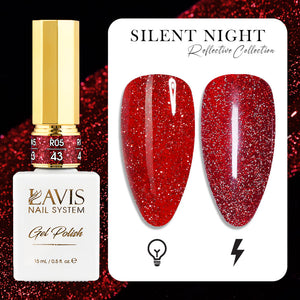 LAVIS Reflective R05 - 43 - Gel Polish 0.5 oz - Silent Night Reflective Collection