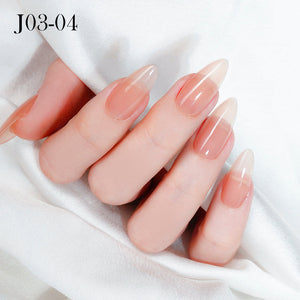 Jelly Gel Polish Colors - Lavis J03-04 - Bare With Me Collection