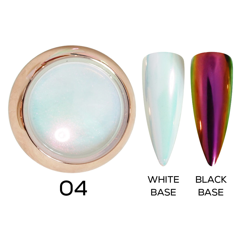 Meaufxet White Pearl Chrome Nail Powder, High Gloss Glitter India | Ubuy