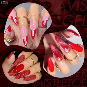  Lavis Gel Kiss Under Mistletoe Set G7 (9 colors): 205, 206, 207, 208, 209, 210, 211, 212, 213