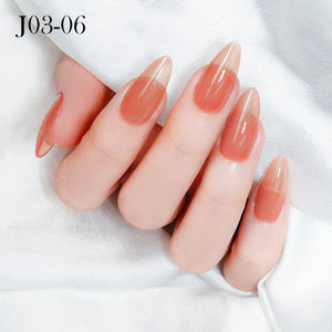 Jelly Gel Polish Colors - Lavis J03-06 - Bare With Me Collection