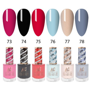 LDS Nail Lacquer Set (6 colors): 073 to 078