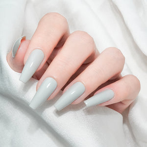 LAVIS 075 Cloudy Gray - Gel Polish & Matching Nail Lacquer Duo Set - 0.5oz