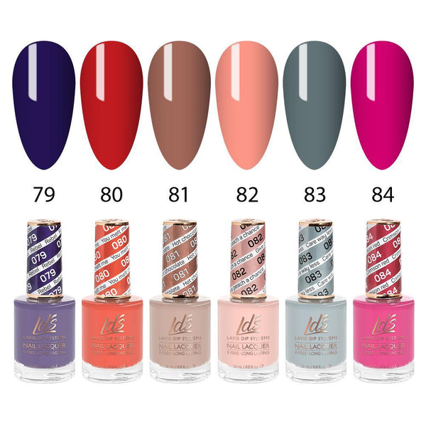 LDS Nail Lacquer Set (6 colors): 079 to 084