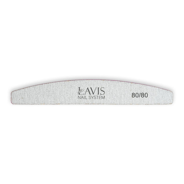 Lavis 50Pcs Halfmoon Nail Files 80/80