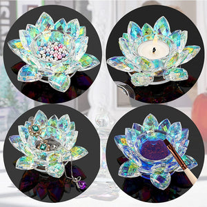 Crystal Lotus Flower Dappen Dish - Ab Color #2