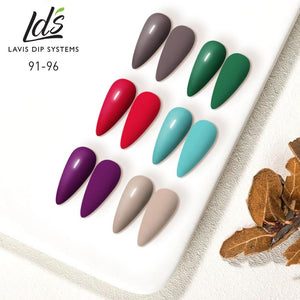 LDS Gel & Matching Lacquer Starter Kit : 091, 092, 093, 094, 095, 096, Base,Top & Strengthener