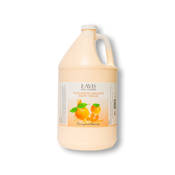  LAVIS - Tangerine Orange - Foot massage lotion - 1 gallon by LAVIS NAILS sold by DTK Nail Supply