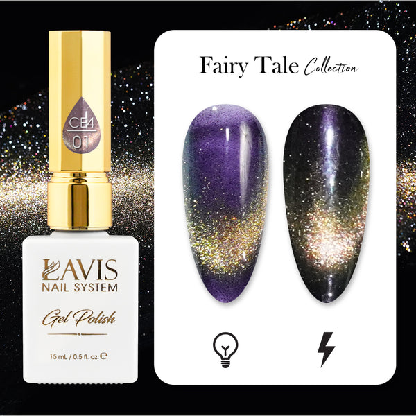 LAVIS Cat Eyes CE4 - 01 - Gel Polish 0.5 oz - Fairy Tale