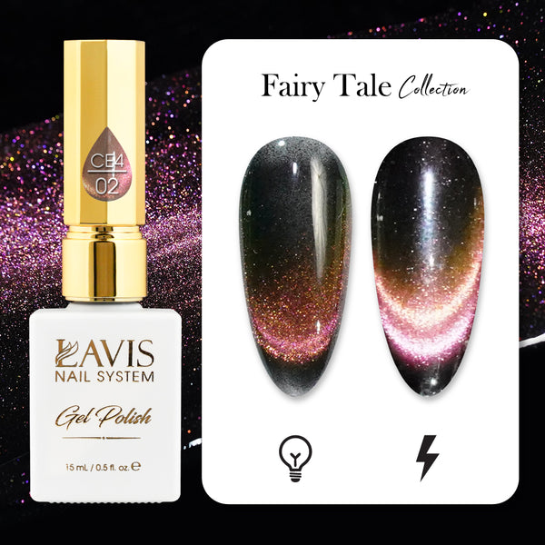 LAVIS Cat Eyes CE4 - 02 - Gel Polish 0.5 oz - Fairy Tale