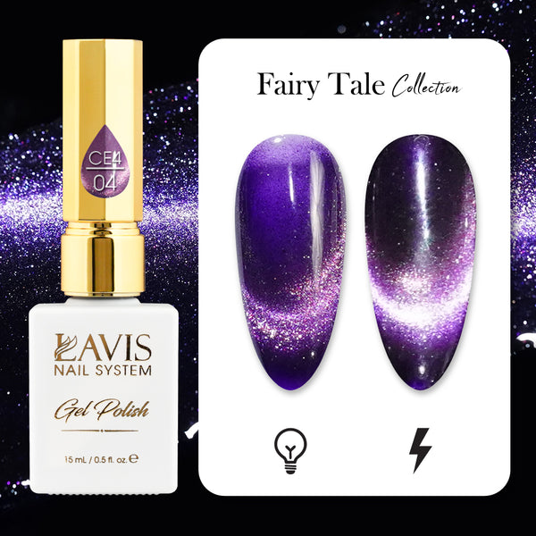 LAVIS Cat Eyes CE4 - 04 - Gel Polish 0.5 oz - Fairy Tale