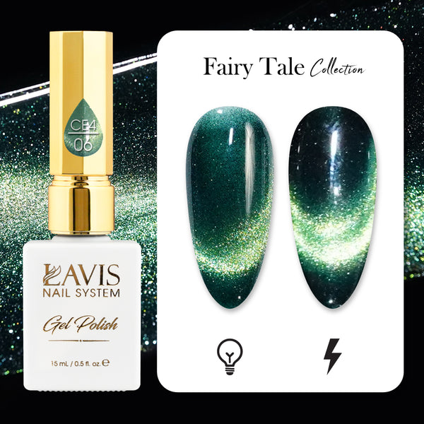 LAVIS Cat Eyes CE4 - 06 - Gel Polish 0.5 oz - Fairy Tale