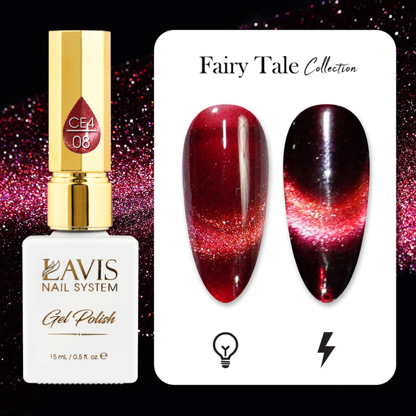 LAVIS Cat Eyes CE4 - 08 - Gel Polish 0.5 oz - Fairy Tale