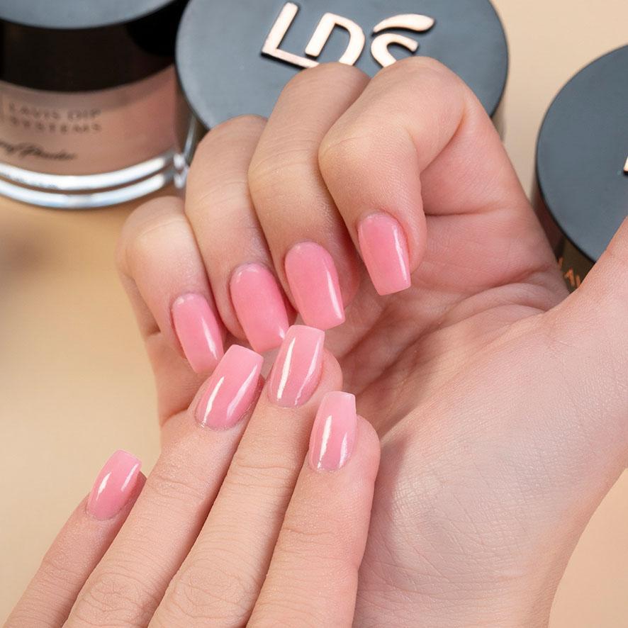 LDS Neutral Pink Beige Dipping Powder Nail Colors - 050 Ladyfingers