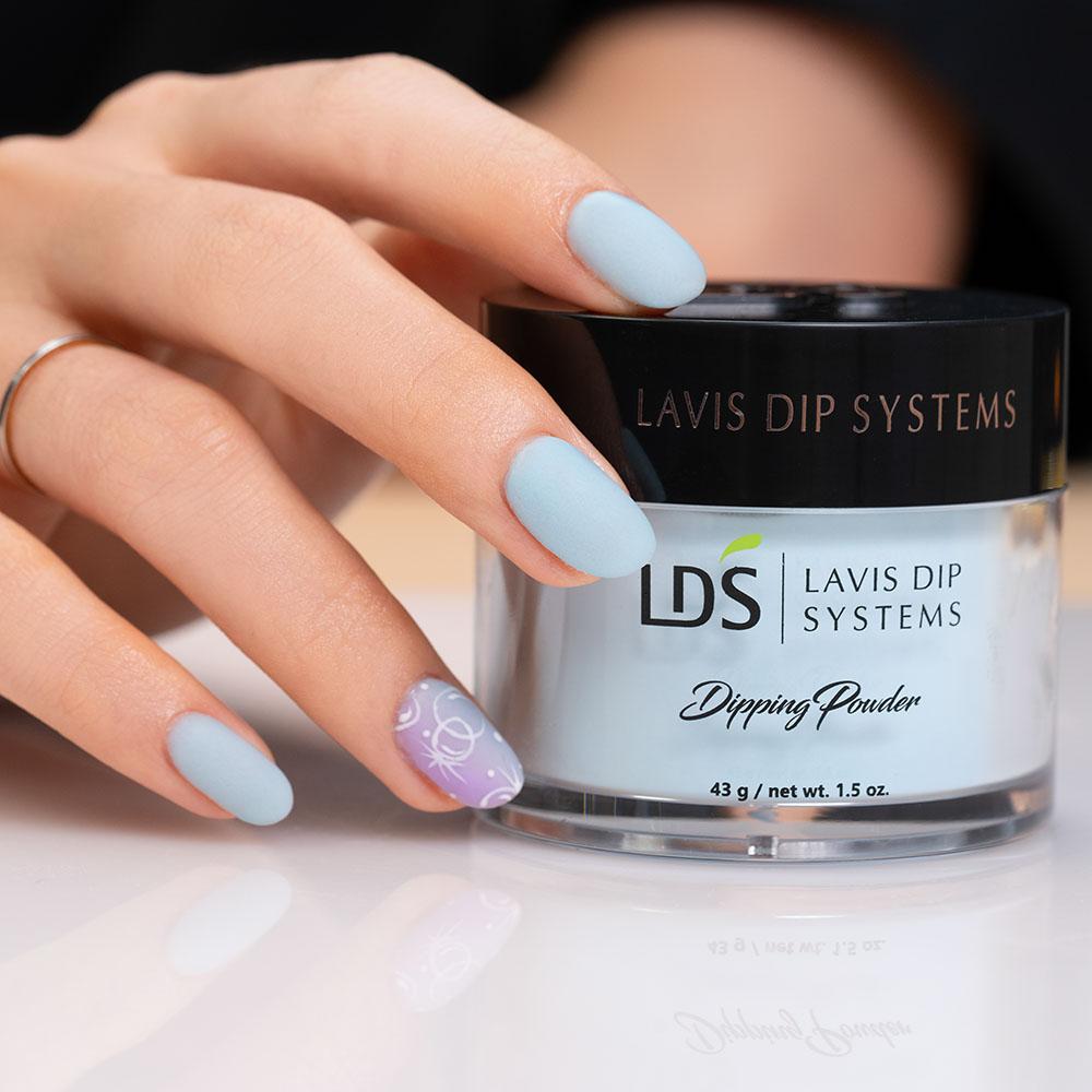 LDS Blue Dipping Powder Nail Colors - 076 Mint My Mind