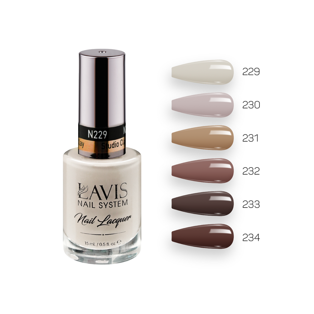 LAVIS Nail Lacquer Fall Winter Set N1 (6 colors): 229, 230, 231, 232, 233, 234