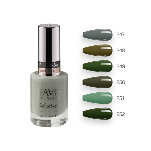 LAVIS Nail Lacquer Fall Winter Set N3 (6 colors): 247, 248, 248, 250, 251, 252