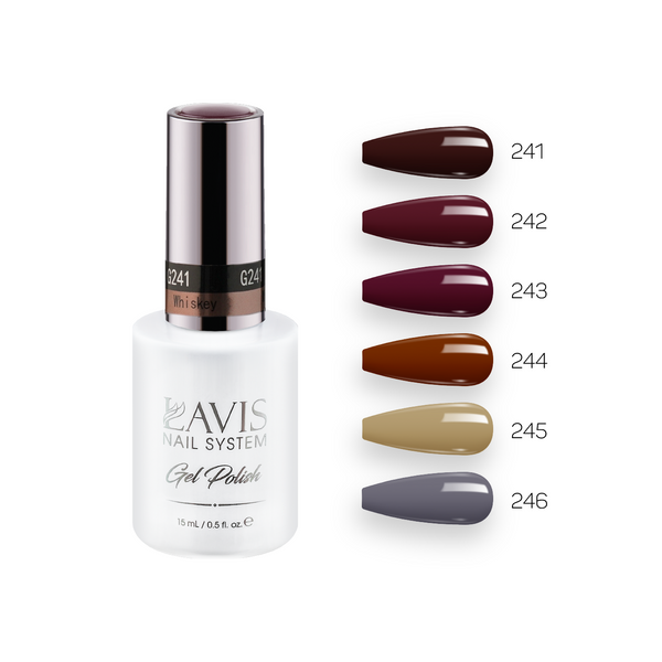  Lavis Gel Fall Winter Set G2 (6 colors): 241, 242, 243, 244, 245, 246