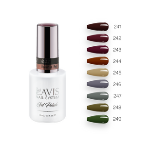  Lavis Gel Fall Winter Set G2 (9 colors): 241, 242, 243, 244, 245, 246, 247, 248, 249