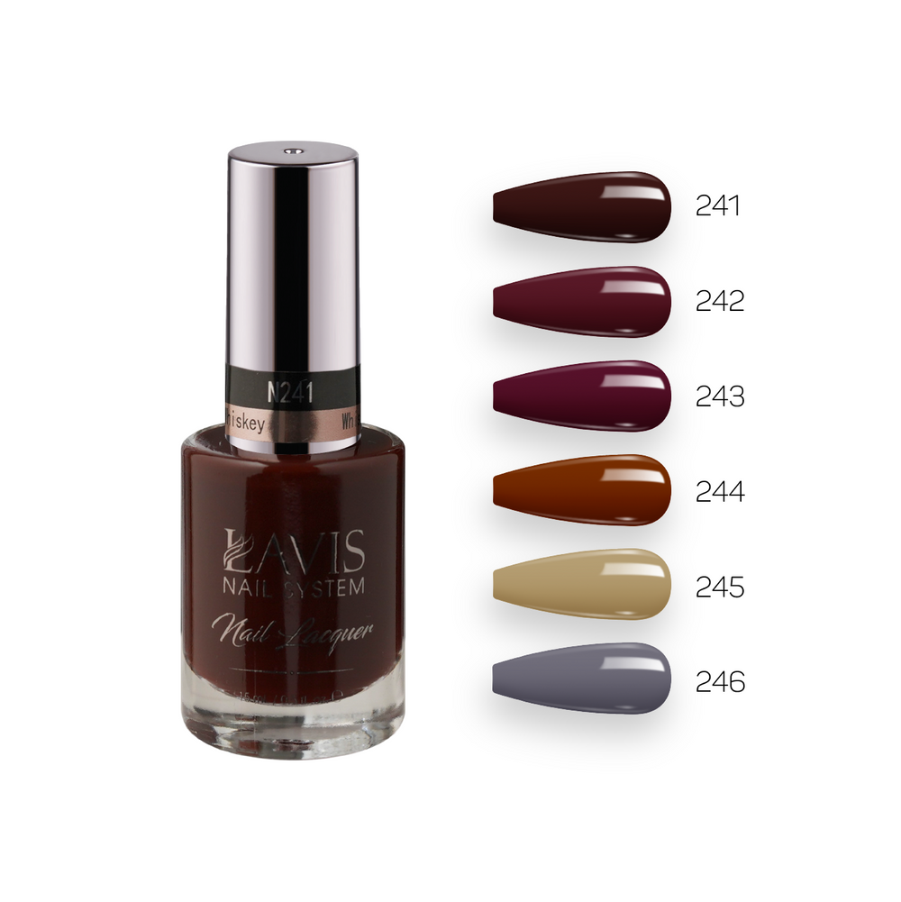 LAVIS Nail Lacquer Fall Winter Set N2 (6 colors): 241, 242, 248, 244, 245, 248