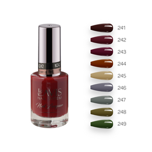 LAVIS Nail Lacquer Fall Winter Set N2 (9 colors): 241, 242, 248, 244, 245, 248, 247, 248, 248