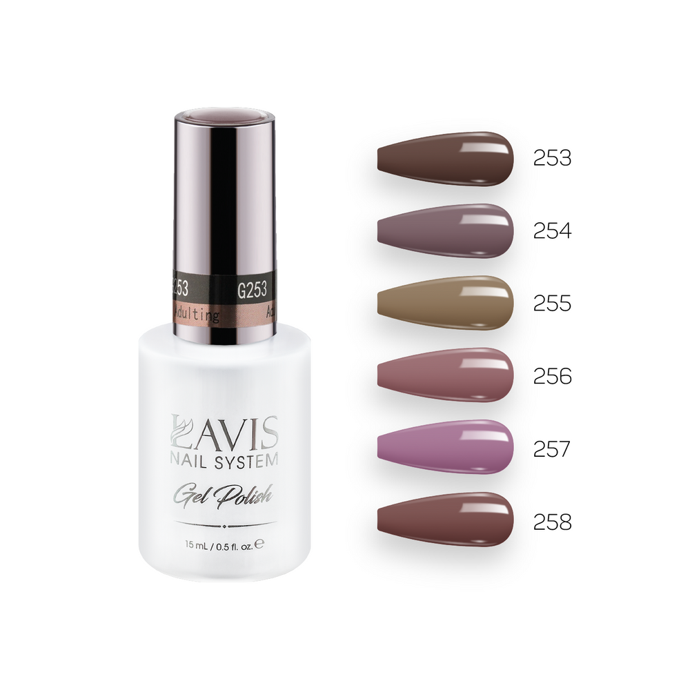  Lavis Gel Fall Winter Set G5 (6 colors): 253, 254, 255, 256, 257, 258