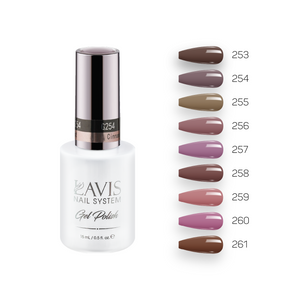  Lavis Gel Fall Winter Set G3 (9 colors): 253, 254, 255, 256, 257, 258, 259, 260, 261