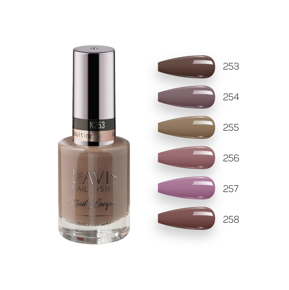 LAVIS Nail Lacquer Fall Winter Set N5 (6 colors): 253, 254, 255, 256, 257, 258