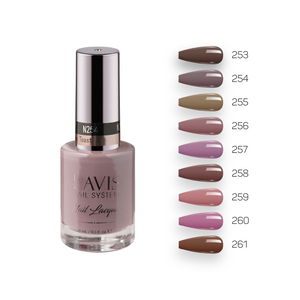 LAVIS Nail Lacquer Fall Winter Set N3 (9 colors): 253, 254, 255, 256, 257, 258, 259, 260, 261