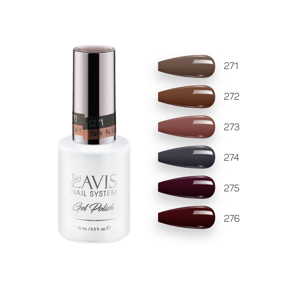  Lavis Gel Fall Winter Set G6 (6 colors): 271, 272, 273, 274, 275, 276