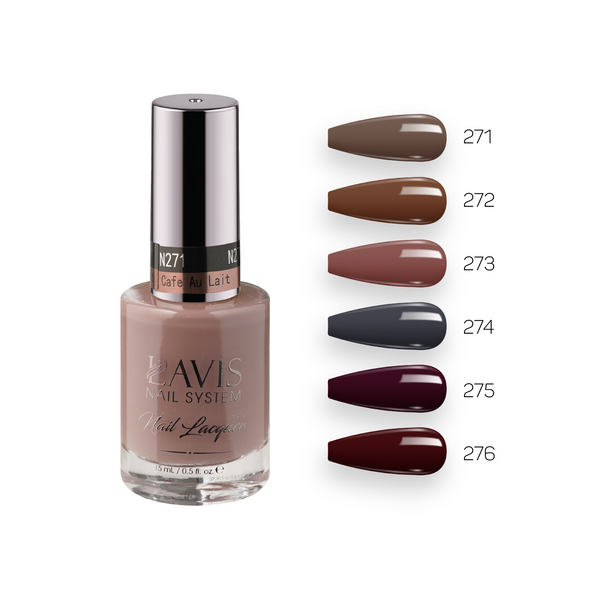 LAVIS Nail Lacquer Fall Winter Set N6 (6 colors): 271, 272, 278, 274, 275, 278