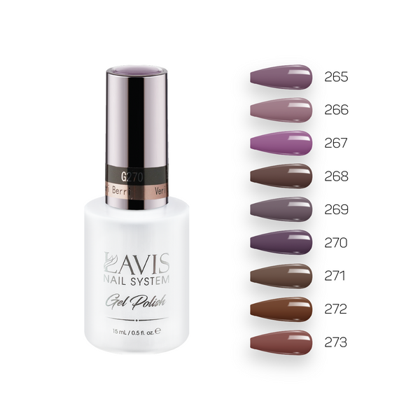  Lavis Gel Fall Winter Set G4 (9 colors): 265, 266, 267, 268, 269, 270, 271,  272, 273