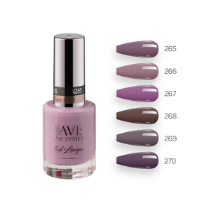 LAVIS Nail Lacquer Fall Winter Set N7 (6 colors): 265, 266, 267, 268, 269, 270