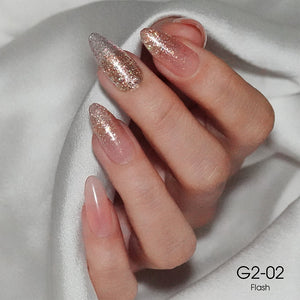 LAVIS Glitter G02 - 02 - Gel Polish 0.5 oz - Pillow Talk Collection