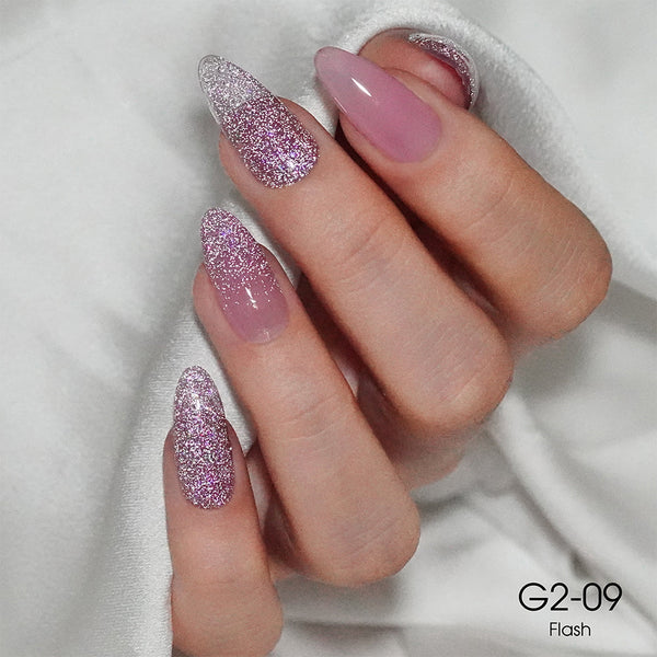 LAVIS Glitter G02 - 09 - Gel Polish 0.5 oz - Pillow Talk Collection