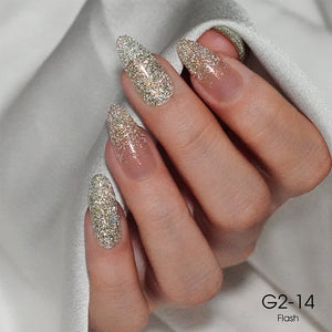 LAVIS Glitter G02 - 14 - Gel Polish 0.5 oz - Pillow Talk Collection