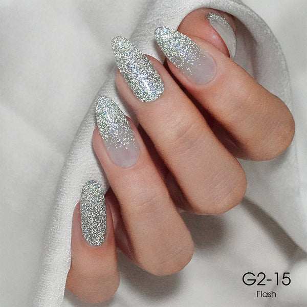 LAVIS Glitter G02 - 15 - Gel Polish 0.5 oz - Pillow Talk Collection