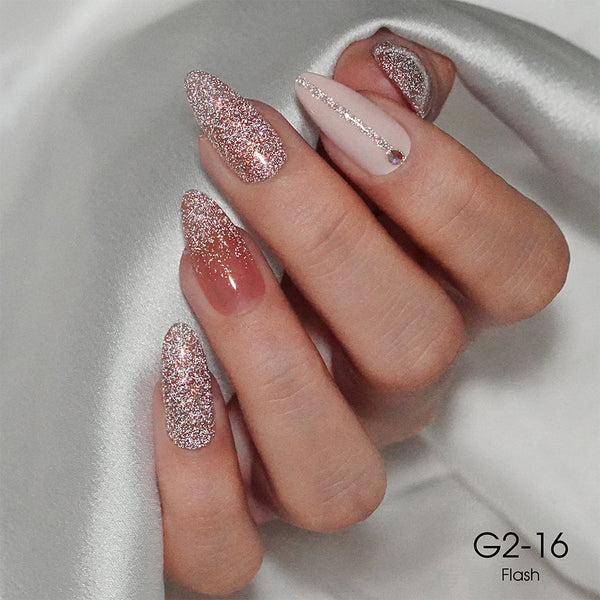 LAVIS Glitter G02 - 16 - Gel Polish 0.5 oz - Pillow Talk Collection